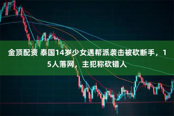 金顶配资 泰国14岁少女遇帮派袭击被砍断手，15人落网，主犯称砍错人