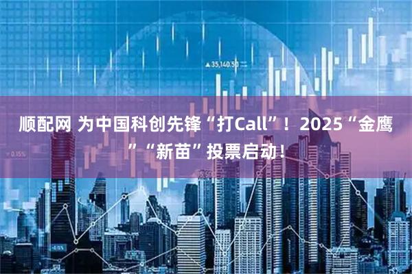 顺配网 为中国科创先锋“打Call”！2025“金鹰”“新苗”投票启动！